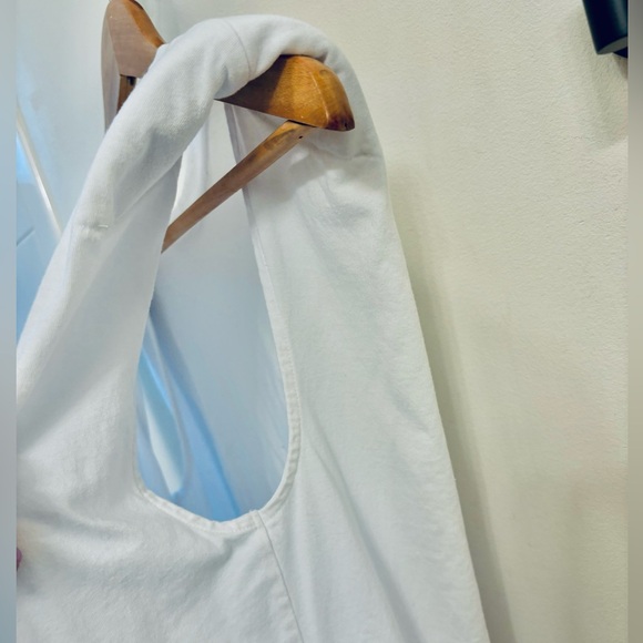 ARITZIA BABATON tee shirt dress shoulder pad mini white size extra extra small - Picture 5 of 7